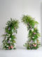 Forest-Style Artificial Flower Decorations, Horn-Shaped Arches, Window Display Background Decorations, Outdoor Proposal and Wedding Fake Floral Arrangements