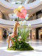 Summer Atmosphere Decoration Scene Setup, Artificial Flower Landscaping, Indoor Floor-Standing Decorative Reed Grass, Fake Green Plant Ornaments