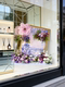 Monet's Garden Artificial Flowers and Fake Flower Arrangements in Purple for Indoor Shopping Malls, Creating a Spring Atmosphere Scene Setup, Floor-Standing Decorations