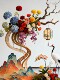 National Trend and Ancient Style Interior Scene Decoration, Artificial Floral Arrangements, Bamboo Woven Ornaments, Photography Props, Window Display, Commercial Visual Merchandising