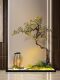Simulated Welcoming Pine Trees, Chinese-Style Dry Landscape Landscaping, Indoor Corner Fake Trees under Stairs, Hotel Entrance Landscape Decoration