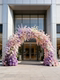 Simulated flowers wedding scene floral arrangement decoration landscape presentation atmosphere indoor landscaping large ornaments presentation