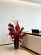 2026 New Year Hotel Decorations Red Artificial Floral Arrangements Indoor Front Desk Spring Festival Display Decorations