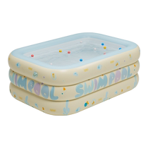 Baby inflatable swimming pool childrens home baby swimming bucket indoor folding thickened extra-large bathing and playing pool