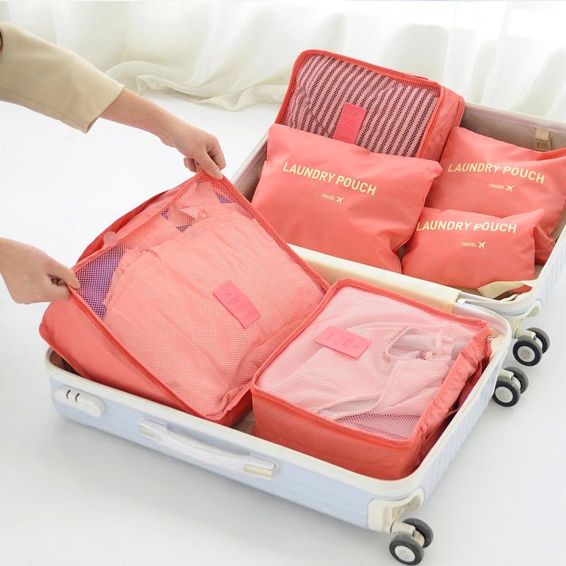 Storage bag luggage zheng li bao clothing tourism clothes tao zhuang xiang six piece 6 travel packing piece more