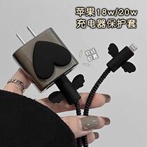 ins wind cute girl butterfly knot apple 13 quick charger protective sleeve suitable for iPhone12 11por