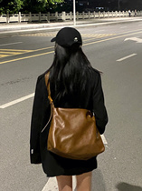 Non-object feisuowu design large-capacity messenger bag soft collapse simple wind shoulder bag underarm bag tote bag