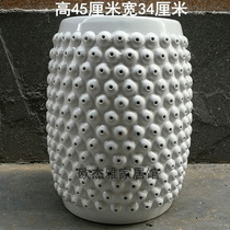 Ceramic Drum Porcelain Stool Porcelain Stool American P Style European New Style Y Chinese Style Modern Hollow Antique Round Q Stool Decorative Stool Changing Shoe Stool Sit