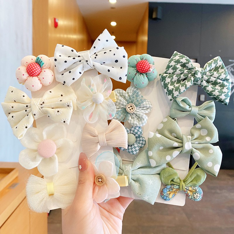 Children's bow summer hairpin girls hairpin hair accessories 2021 new clip cute girl baby princess headdress