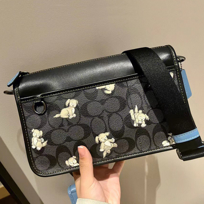 2022 new men's bag HERITAGE one-shoulder messenger bag two-in-one multi-purpose bag with coin purse clutch 8141