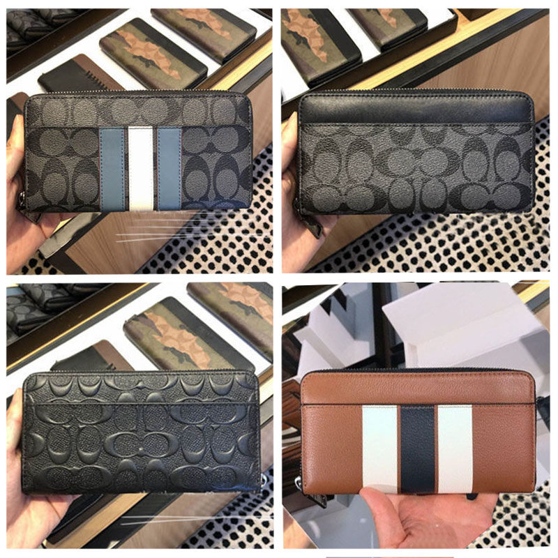 New Men's Long Wallet F75013 Leather Men's Bag F58112 Clutch 75365 Gift Box Set 21369