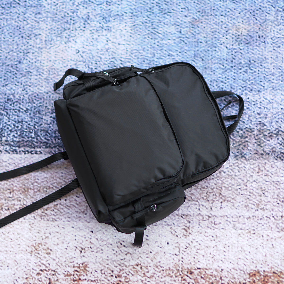 Nylon men's large-capacity computer bag youth European and American multi-compartment travel backpack casual backpack P2VZ052