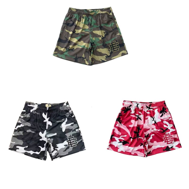 American-Style Camouflage Sports Shorts for Men, Suitable for Fitness, Running, Training, Breathable Mesh, Quick-Dry, Knee-Length Basketball Shorts American-Style Camouflage Sports Shorts for Men, Suitable for Fitness, Running, Training, Breathable Mesh, Quick-Dry, Knee-Length Basketball Shorts