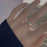 Небольшое дизайнерское безразмерное брендовое кольцо, серебро 925 пробы, легкий роскошный стиль, простой и элегантный дизайн, на указательный палец