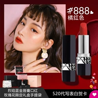 Красный пробник парфюма с розой в составе, подарочная коробка