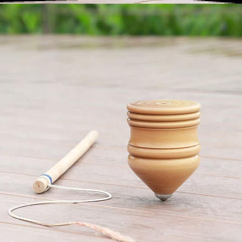 Competition special top toy large full wood with whip suitable for middle-aged people to play Fitness Square new A