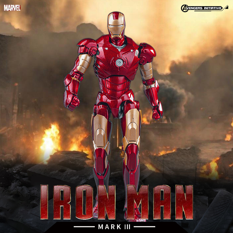 Panle Marvel Avengers Iron Man Movable Assembly Model Mark3 Mk2 Finished Product Official Authentic