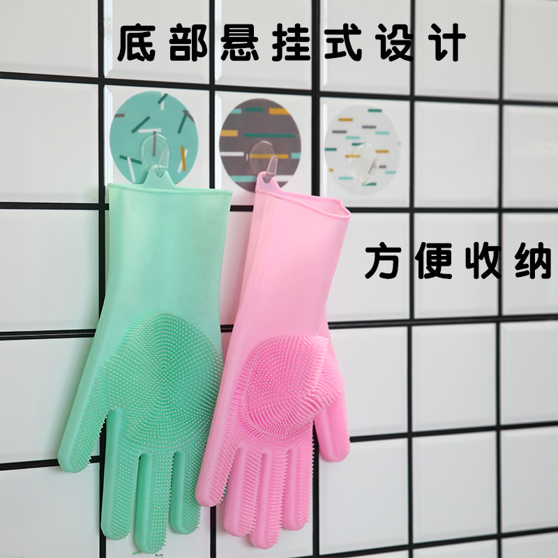 Pet dog teddy bath artifact cat anti-bite anti-scratch golden retriever bath with brush massage thick gloves