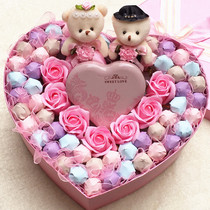 Dove chocolate stick candy bouquet net red gift box for girlfriend creative snacks Tanabata Valentine's Day gift