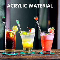 10PCS 23cm Cute Cocktail Drink Mixer Bar Stirring Mixing Sti