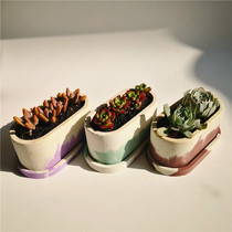 Silicone Mold Concrete Flower Pot Mold Cement Planter Mold D