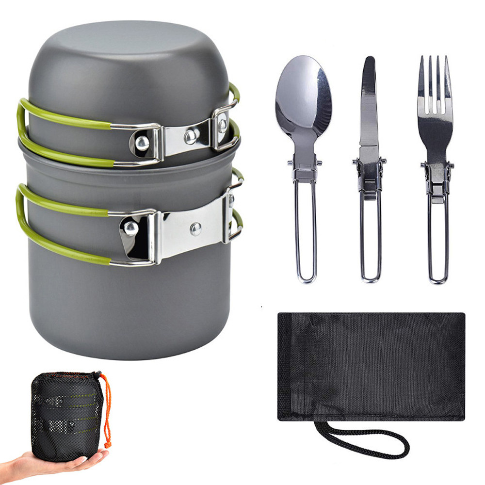 Ultralight Camping Cooware Set Utensils Outdoor tableware H