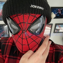 The Amazing Spider-Man Mask Headgear with Three-dimensional Lines and Movable Eyes Mask that Can Blink to Restore Peter Parker from the Movie