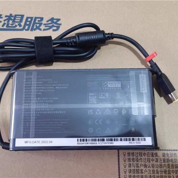230W Lenovo Original Savior Power Adapter R9000 Y7000P 20V 11.5A Computer Charging Cable