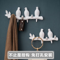 Small Bird Creative Room Decoration Hook Xuan Closing Door Rear Hanger Wall Hanger Wall Hung Clothes Hook Key Rack Bedroom Shelve