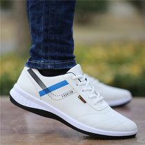 Canvas mesh sports shoes mens breathable 2022 summer all-match casual white shoes sneakers mens leather shoes