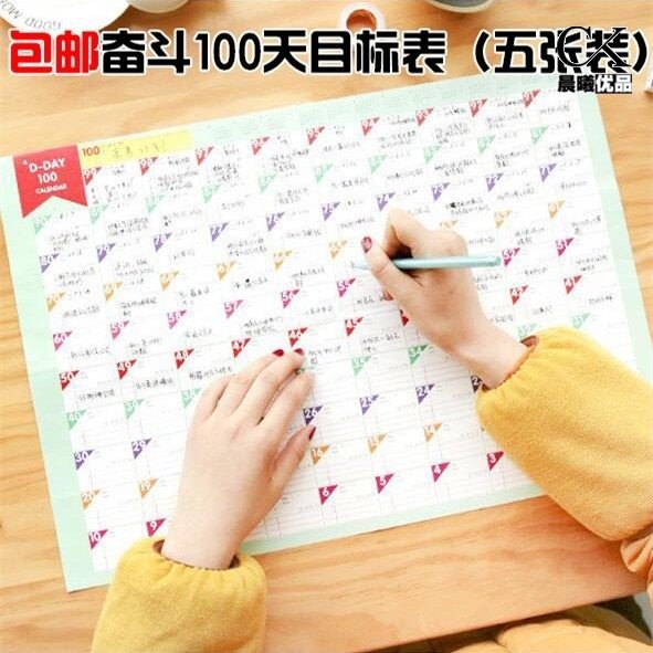 100 Days Weight Loss Plan Wall Paste Weight Loss Calendar Creative Self - disciplinary Table Self - disciplinary Table of Weight Loss Card