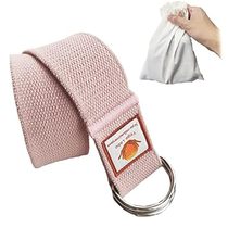 8ft Cotton Pink Yoga Strap for Stretching Thick Women Yog