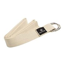 Hugger Mugger D-Ring Cotton Yoga Strap-Super Strong Cot