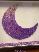 Solid hollow discharge of the Star dry flower photo frame Pendulum Table Creative Diy Hand Gift Immortality Flower Rose Frame