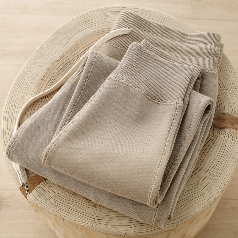 340g Heavyweight Taupe Jogger Sweatpants for Men, Light Brown American-Style Straight Loose Casual Pants for Women, Spring and Summer