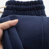 Качественные синие спортивные весенние штаны для отдыха, свободный крой