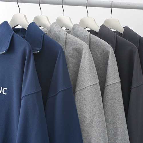 Осенний свитшот для отдыха, в американском стиле, с вышивкой, оверсайз