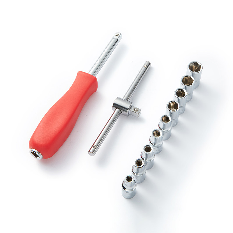 Steam repair 1 4 inches sleeve wrench square lever sleeve wrench booster lever slide bar T type wrench sleeve 1 4 short sleeve 4-14 sleeve