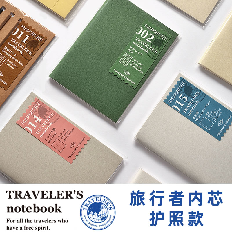 Japanese midori travelers notebook tn traveler passport type notebook inner core accessories TRC original inner core time management folder blank square