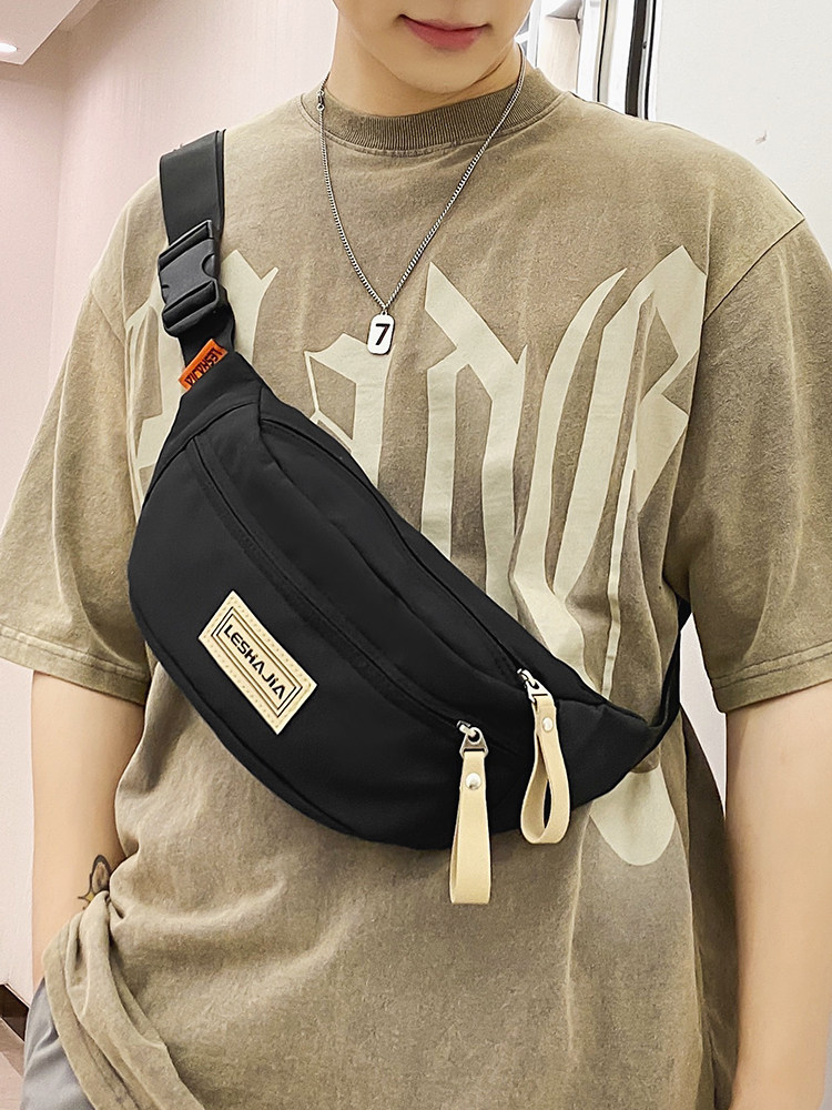 Bzbc Chest Bag Men's Crossbody Bag Men's Mobile Phone Waist Bag Women's Sports Casual Shoulder Bag Summer New Style
