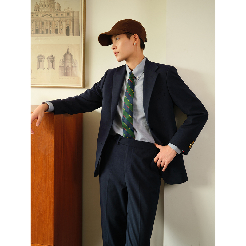 Knighttom (Classic Blazer) Single-Breasted Suit for Women, Unisex Style, Petite Suit Kt4144C