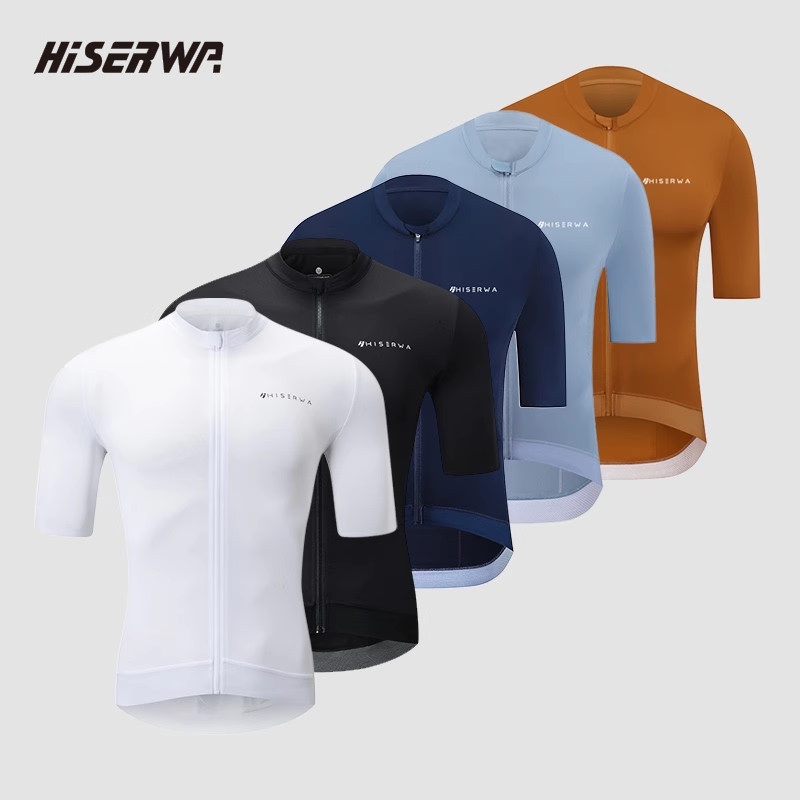 Hiserwa Summer Cycling Clothing Set Short-Sleeved Shorts Men's Mountain Road Cycling Clothing Cycling Equipment