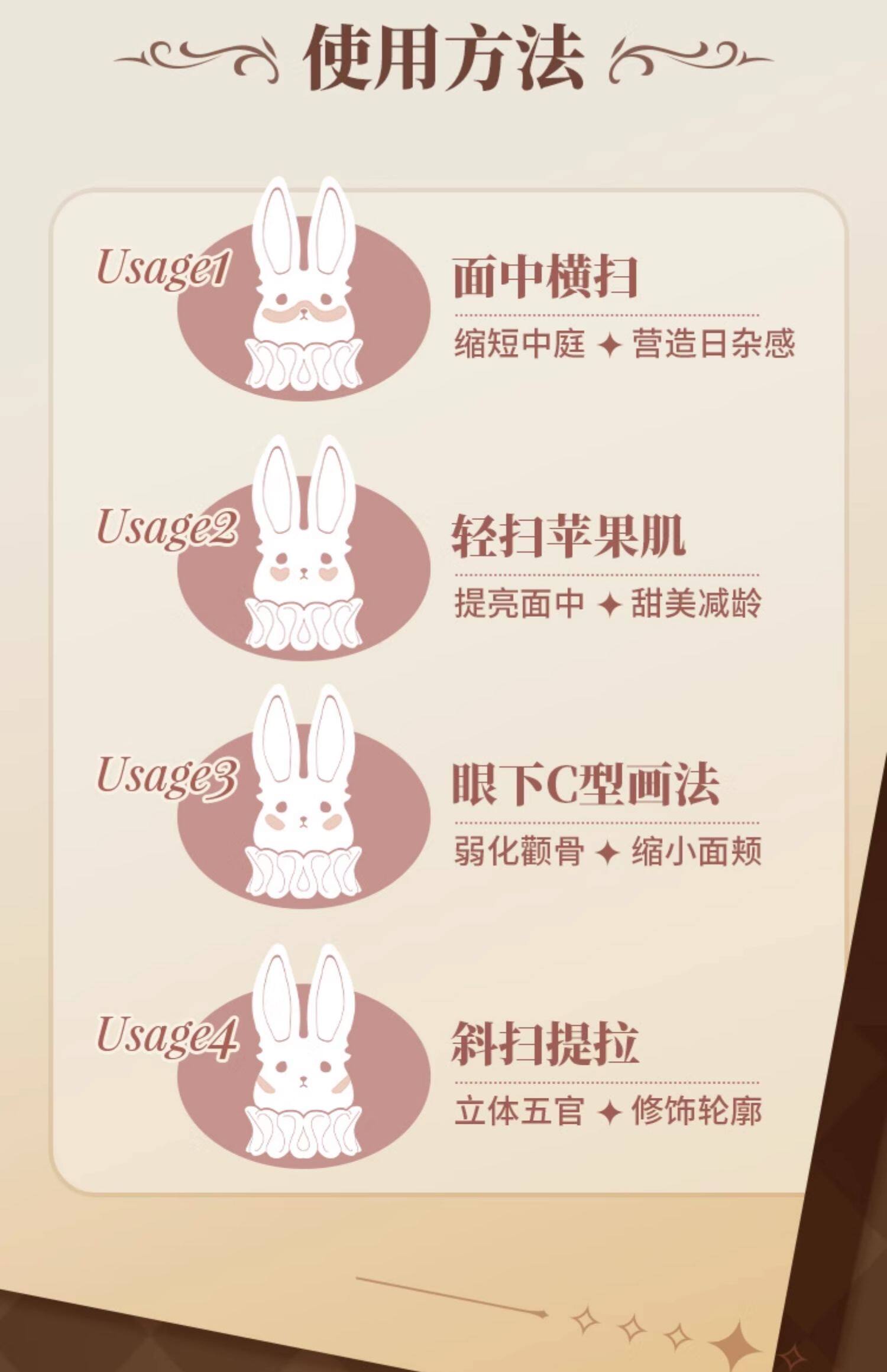 【中国直邮】 醉时光 怀表腮红 可爱物语奇镜茶会兔兔哑光修容R06天真童谣(BABY奶油粉)*1件