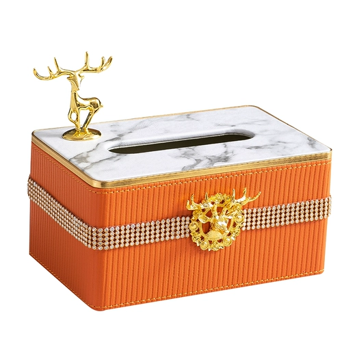 Творческая простота современная настольная легкая легкая роскошная бумажная коробка для бумажной ткани для свинг -столик высокая бумажная коробка Home Living Room ins