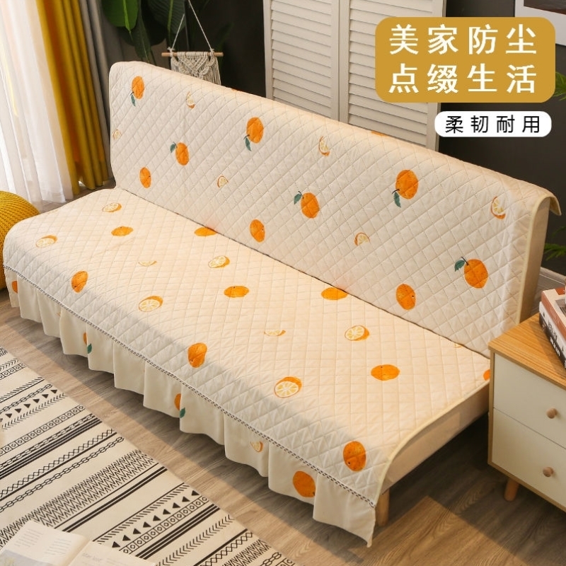 Nordic wind sofa pad foldable anti-slip sofa cover full package sofa mattress without armrest single double