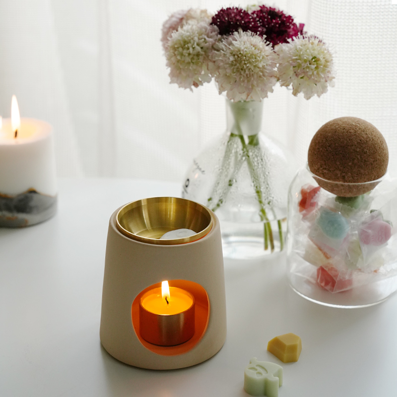 多機能炉 アロマテラピー炉 ニッチ 高級 暖かい ティーベース キャンドル炉 エッセンシャルオイル お香 レンガ 白檀炉 沈香炉 和風