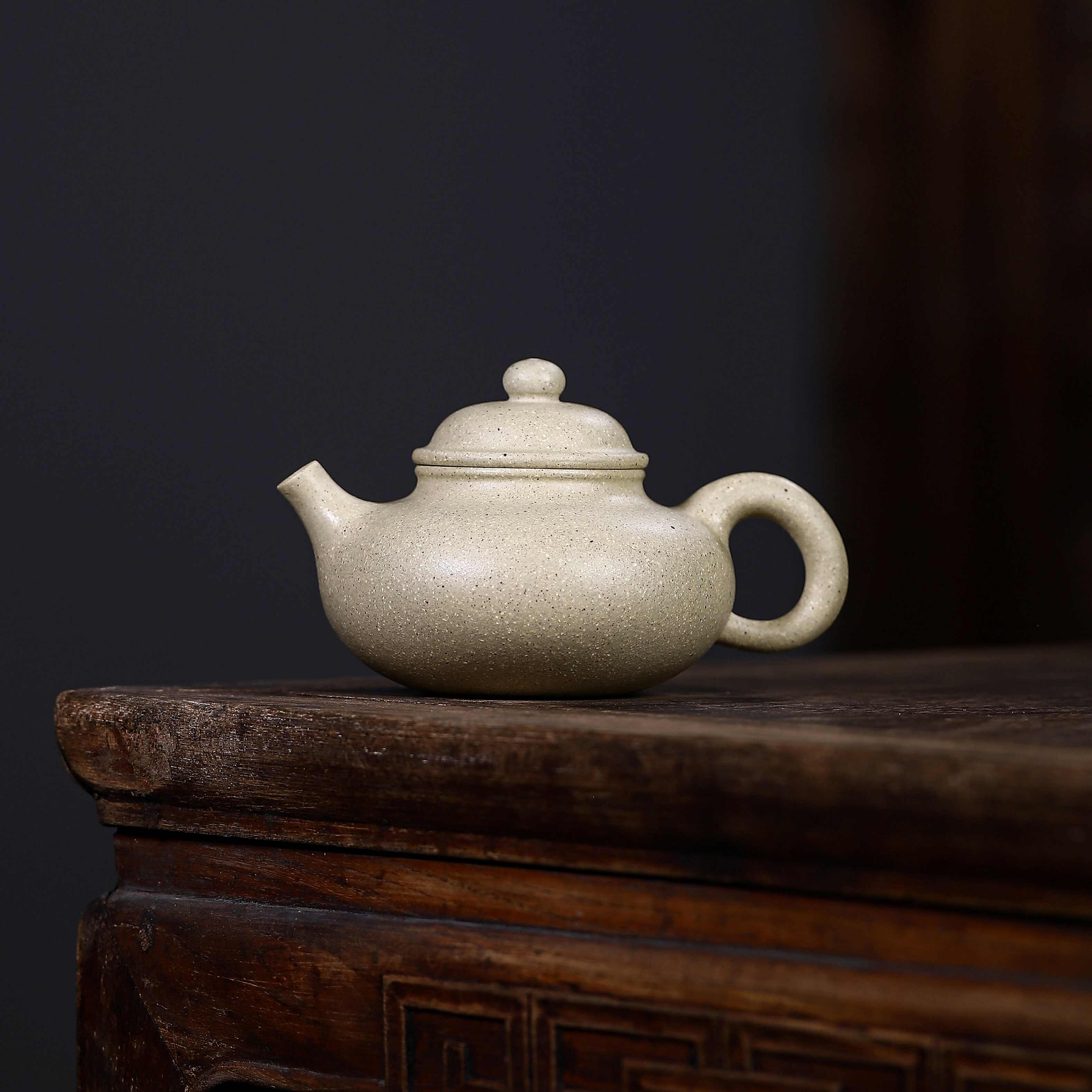 慕茗雅器 中国茶器 紫砂壺 本山段泥 薄胎 小供春 140cc