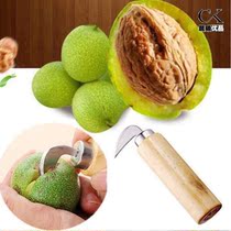 New Green Leather Walnut Knife Open Walnut God Opener Peeling Knife Sub-Peel With Walnut Tool To Walnut Peel Green Peel