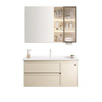 Gujia Home New French Bathroom Cabinet Combination Ceramic Integrated Basin Washbasin Washstand Bathroom Cabinet Basin