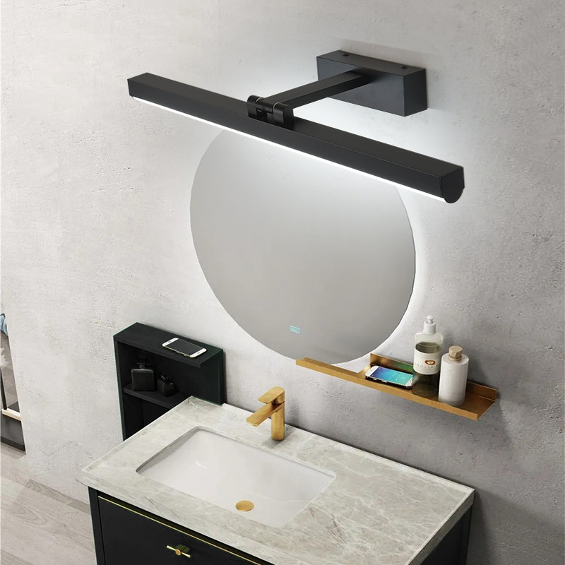 Mirror headlight dressing room mirror cabinet special led free punch washstand wall lamp toilet mirror makeup bathroom cabinet lamp